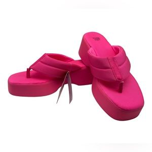 Wild fable women’s platform sandals hot pink 9